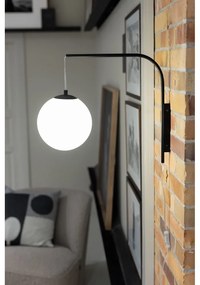 Lampada da parete bianca e nera (lunghezza 47,5 cm) Dione - Markslöjd