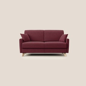Edgar divano letto matrimoniale in tessuto felis impermeabile T03 rosso