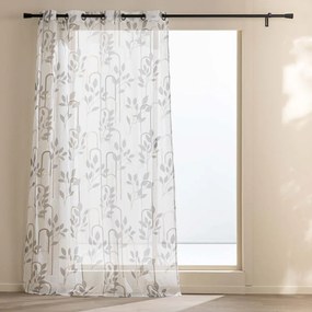 Tenda sottile grigia in voile 140x240 cm Roseris – douceur d'intérieur