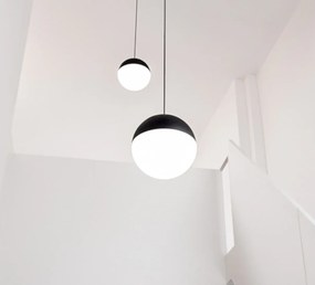 Flos String Light Testa A Sfera Cavo 22 m Lampada a sfera 19 cm sospesa a luce diffusa nero