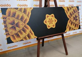 Quadro su tela – Mandala dorato interessante