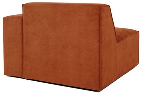Modulo divano in velluto a coste arancione (angolo destro) Sting - Scandic