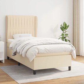 Giroletto A Molle Con Materasso Crema 100x200 Cm İn Tessuto /