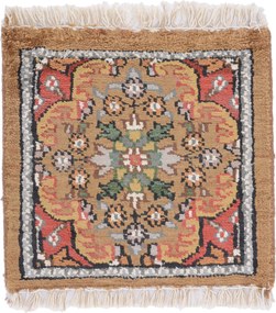 Agra Tappeto orientale 30x30 (Indian) Annodato A Mano
