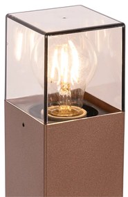 Lampada da esterno industriale da terra 70 cm marrone ruggine IP44 - Danimarca