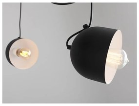 Lampada a sospensione nera per 4 lampadine Popo - CustomForm