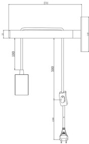 Brilliant - Applique JARBO 1xE27/60W/230V