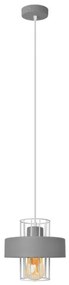 Lampadario a sospensione con filo VOLTA 1xE27/15W/230V grigio