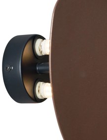 Lampada da parete di design bronzo organico 20 cm 2 luci - Pulley