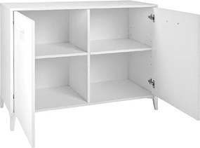 Madia in Legno 2 Ante 110x45 cm Drexa Bianco Frassino