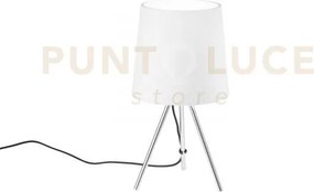Lume marley bianco 1 luce attacco e14 25x43,5cm in metallo