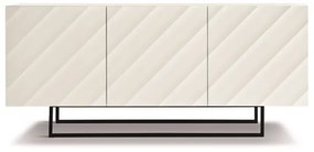 Madia 3 ante in legno 180 cm Bianco piedini sagomati - KALLA