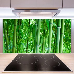Pannello rivestimento parete cucina Stelo di piante di bambù 100x50 cm