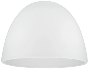 Vetro di ricambio per portalampada E27, diametro 18 cm, in vetro opalino