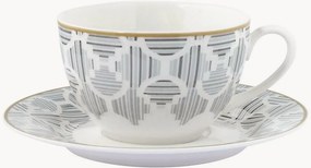 Set di 6 tazzine da caffè con piattino in New Bone China Osaka