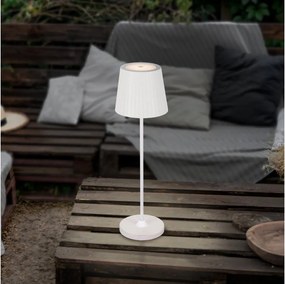 Eglo 75793 - Lampada da tavolo LED dimmerabile per esterni CABOZO LED/3,8W/5V 2000 mAh IP44 bianca