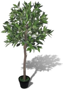 Albero di Alloro Artificiale con Vaso 120 cm