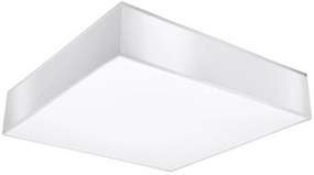 Plafoniera Quadrata da Soffitto in PVC 3xE27 HORUS 45 White da interno