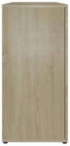 Credenza Rovere Sonoma 120x35,5x75 cm in Legno Multistrato