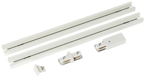Sistema a binario moderno monofase bianco 50 cm set di 2 - Iconic