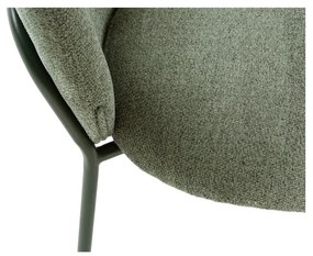 Sedie da pranzo in set verdi in imbottito 4 pz Daia – Marckeric