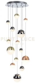 Lampada a sospensione atomo, 14 luci, colori misti, led 80,4w, 6432...
