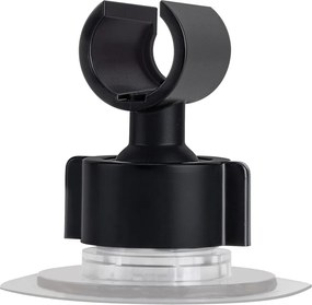 Supporto per soffione doccia senza foratura nero opaco in plastica Libertà – Wenko