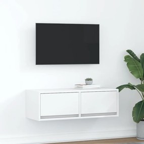 Mobile Porta Tv Bianco 80x31x25,5 Cm İn Legno Multistrato /