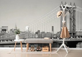 Carta da parati – Grattacieli in bianco e nero a New York