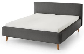 Letto singolo imbottito grigio scuro rete non inclusa 120x200 cm Mattis – Meise Möbel