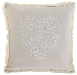 Cuscino Home ESPRIT Beige Romantico 45 x 45 cm