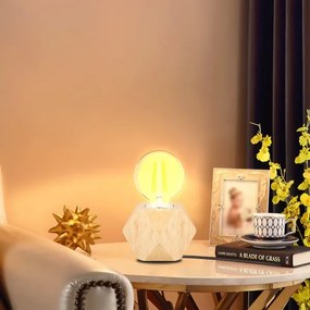 Aigostar - Lampada da tavolo 1xE27/60W/230V albero di caucciù