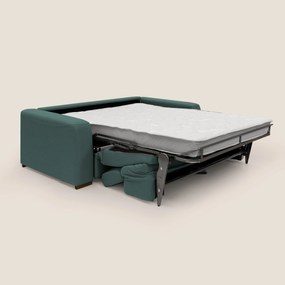 Poseidon divano letto + relax elettrico in tessuto smacchiabile impermeabile T05 verde
