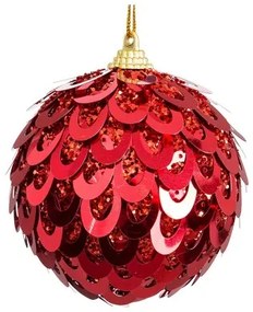 Palle di Natale Rosso Plastica Polyfoam 8 x 8 x 8 cm (4 Unità)