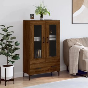 Credenza Rovere Marrone 69,5x31x115 Cm İn Legno Multistrato /