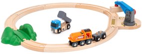 Brio - Set di mezzi da carico con gru