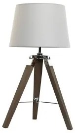 Lampada da tavolo Home ESPRIT Bianco Marrone Legno 36 x 36 x 60 cm