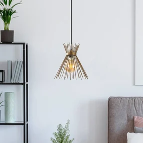 Opviq Lampada a sospensione Kirpi 3082 a 1 luce Ø34cm oro