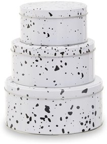 Barattoli per caramelle in metallo in set da 3 Speckled - Premier Housewares