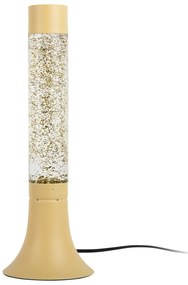 Lampada da tavolo giallo chiaro con paralume in vetro (altezza totale 37,5 cm) Astro Glittler – Leitmotiv