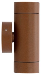 Applique Cilindrica Bidirezionale IP65 GU10 Corten Colore Corten