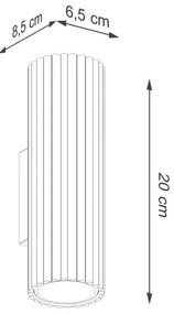 Brilagi - Applique CRESTO 2xGU10/10W/230V 20 cm nero
