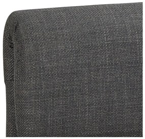 Letto matrimoniale imbottito grigio scuro con contenitore con rete inclusa 160x200 cm Calvi – Actona