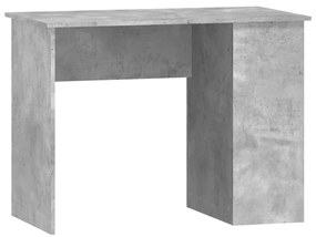 Scrivania grigio cemento 100x55x75 cm in legno multistrato