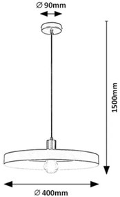 Rabalux 72017 - Lampadario a cavo ALATAR 1xE27/40W/230V