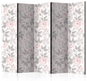Paravento Watercolor Roses II [Room Dividers]