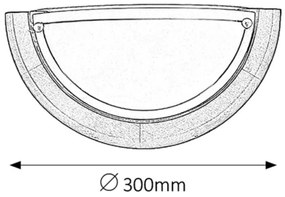 Brilagi - Lampada da parete ORBIS 1xE27/60W/230V 30 cm pino