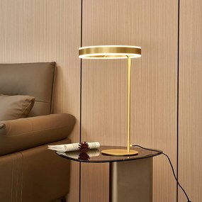 Lucande Lampada LED da tavolo Yekta, color ottone, 59 cm, dimmerabile