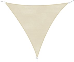Tenda Vela da Giardino Triangolare in HDPE Crema 5x5x5m...