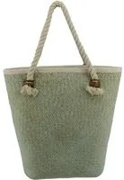 Borsa paglia africa verde sfumato cm45x15h42